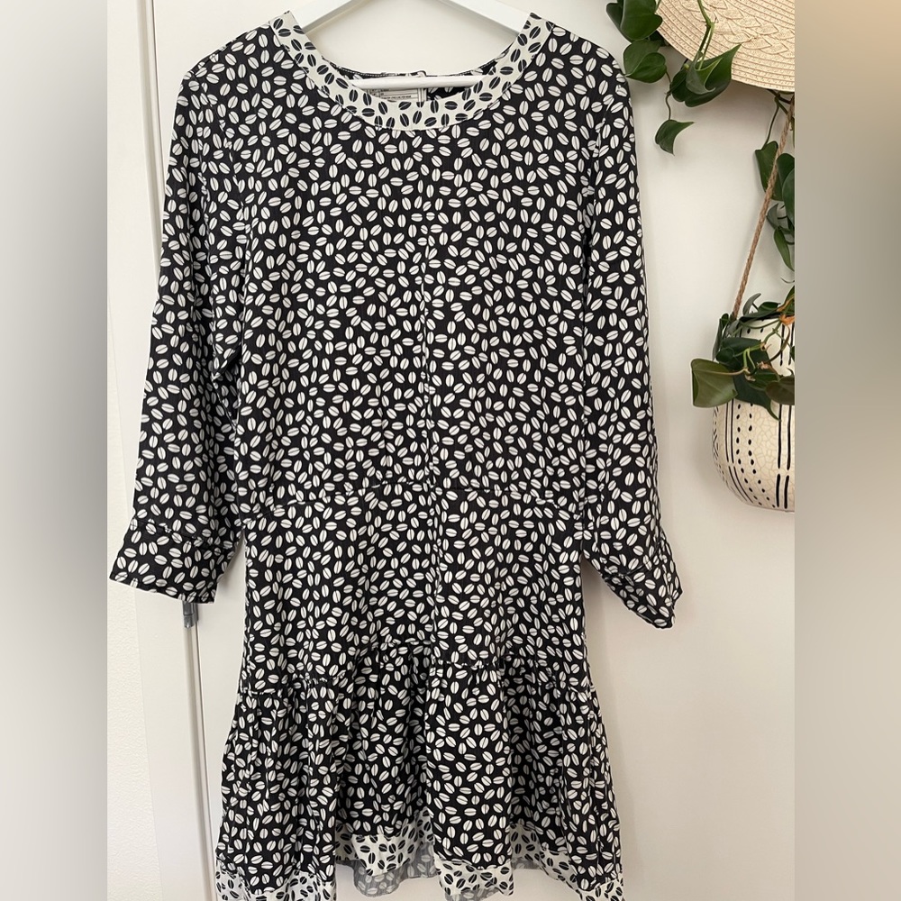 Current/Elliott
The Tennant Cutout Printed Dress, Black Coffee Bean